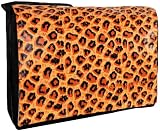 Leopard Print 15.4 inch Laptop Padded Compartment Shoulder Messenger Bag for K-Cliffs Lifestyle