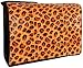 Leopard Print 15.4 inch Laptop Padded Compartment Shoulder Messenger Bag for K-Cliffs Lifestyle