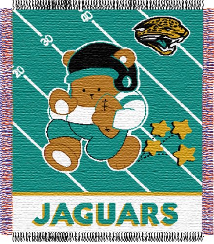 Jacksonville Jaguars NFL Triple Woven Jacquard Throw (Baby Series) (36x46