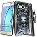 Galaxy On5 Case With TJS® Tempered Glass Screen Protector, Dual Layer Hybrid Shock Absorbing Impact Resist Rugged Kickstand Armor Case with Belt Clip Holster For Samsung Galaxy On5/G550 (Skull)