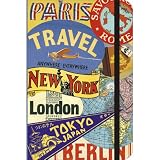 Travels Cavallini Small Notebook with Elastic Closure