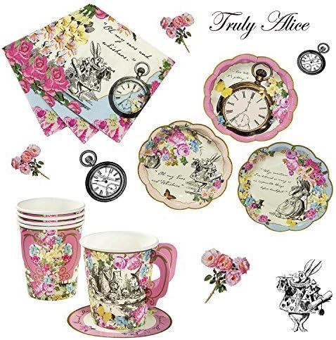 Alice In Wonderland Theme Party Kit for 12 by Truly Alice