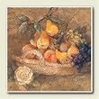 Tile Trivet ~ Bountiful Fruit ~ 6 inch x 6 inch ~ code 254