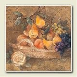 Tile Trivet ~ Bountiful Fruit ~ 6 inch x 6 inch ~ code 254