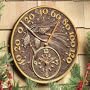 Whitehall French Bronze Pinecone Thermometer Clock - 01790