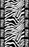 Pet Supplies : Perfect Litter Mat - Black & White Zebra