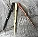 JWL (3) Different (1) Rosewood (1) Ebony & (1) Yellow Teak Conical Six (6) Inch Hair Sticks Picks Pic Pin Fork - Hawaiian Style