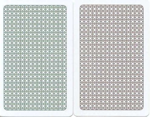Kem Casino Circle Back Playing Cards: 2-deck Set Green/brown (Poker - Bridge)