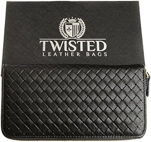 Black Leather Clutch "Jane"
