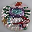 Crystal Jeweled Trinket Box - Crab Shell J523