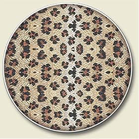 Click here to buy Leopard Print Auto Coaster, Single Coaster for Your Car by Highland Graphics.