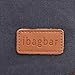 ibagbar Small Canvas Shoulder Bag Messenger Bag Work Bag Dark Grey
