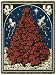 Christmas Poinsettia Tree Tapestry Throw Blanket