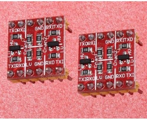 wonderfullshop2pcs Logic Level Converter 3.3V to 5V TTL Level Converter Logic Bidirectional