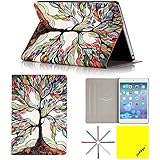 Joddge(TM) iPad mini Case, iPad mini 2 Case, iPad mini 3 Case, Ultra Slim Smart Leather Case Cover with Auto Sleep/Wake Stand Wallet Function for Apple iPad mini / mini 2 / mini 3 (01# Lucky Tree)