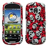 Samsung i400 i-400 Continuum Galaxy S Black and Red Leopard Animal Skin wit ....