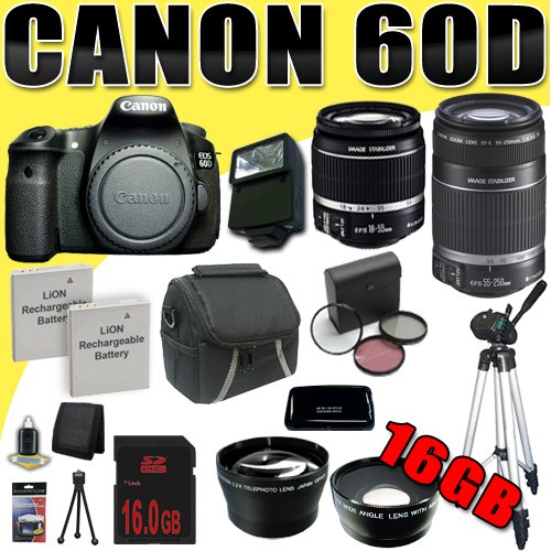 Canon EOS 60D 18 MP CMOS Digital SLR Camera w/