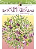 Creative Haven Wondrous Nature Mandalas: A Coloring Book with a Hidden Picture Twist (Adult Coloring)