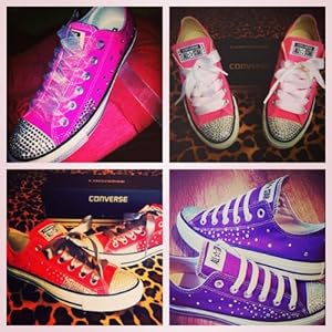 Rhinestone Converse (Pink)