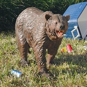 Grand-Scale Brown Bear Garden Sculpture by 