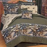 Wildlife Trio - Whitetail Deer Comforter Set - Twin Size