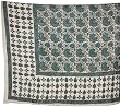 Handmade Block Printed Bedding Stuffed with Natural Cotton from India Size 105 inches x 86 inches