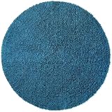 Blue 5 Round Shagadelic Chenille Twist Rug with Free Shipping