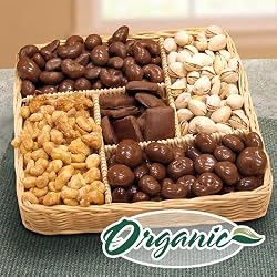 Mendocino Organic Chocolate & Nuts Gift Basket