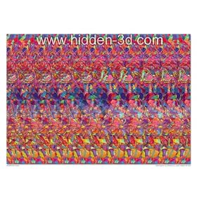 Mushroom Caves 18"x13" Stereogram Poster