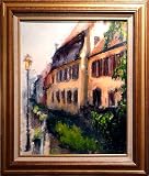 0010905 Framed Canvas Art - REGISTERED ARTWORK - Hand Finished Giclee Landscape Painting 