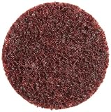 3M Scotch-Brite SC-DR Medium Grit, 1-1/2" x NH Aluminum Oxide Surface Conditioning TR Roloc Disc Maroon (50 Pack)