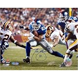 Tiki Barber Autographed Last Regular Season Game 16x20 Photograph