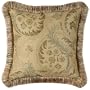 Amber Gold and Olive Green 18 x 18 Contessa Pillow