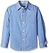 Nautica Boys' Long Sleeve Mixed Gingham Shirt with Contrast Fabric
