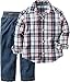 Carter's Boys 2 Pc Playwear Sets, Plaid, 3T