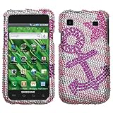 Silver Pink Purple Anchor Star Full Diamond Bling Snap on Design Hard Case  ....