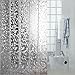 Eforcurtain Extra Long 72 by 78-inch Shower Curtain Liner with 3 Magnets Cobblestone EVA Semi-Transparent Bath Curtain Waterproof Shower Curtain Use as Stand Alone or Liner