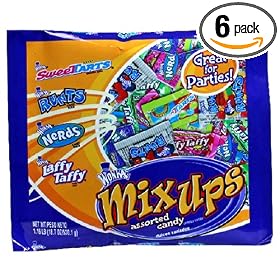 Wonka Mix-Ups Assorted Candy, 18.7-Ounce Bags (Pack of 6) by Wonka