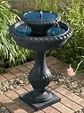Smart Solar/Smart Solar 27470R01 Blenheim Two-Tier Solar Fountain. Black