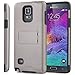 Galaxy Note 4 Case - VENA [Legacy] Slim Fit Dual Layer Hybrid Case with Kickstand and Screen Protector for Samsung Galaxy Note 4 - Metallic Bronze (Gunmetal)