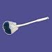 Wilen Professional HK007210 Angled Bowl Brush, Polypropylene Bristles, White/Blue