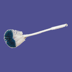 Wilen Professional HK007210 Angled Bowl Brush, Polypropylene Bristles, White/Blue