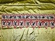 Toran White Paisley Motifs Hand Embroidered Wall Tapestry Valance