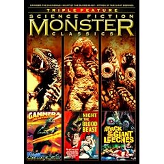Science Fiction Monster Classics Triple Feature (Gammera the Invincible / Night of the Blood Beast / Attack of the Giant Leeches)