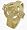Men's 14 Karat Yellow Gold Religious Celtic Cross Ring - 8.5