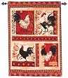 La Provence Roosters Wall Hanging
