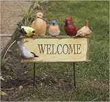 BIRDS GARDEN WELCOME SIGN