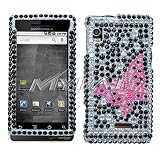 61X nZ0z72L. SL160  Motorola Droid A855 Vintage Butterfly Diamante Protector Cover Full Rhinestones/Diamond/Bling/Diva   Hard Case/Cover/Faceplate/Snap On/Housing
