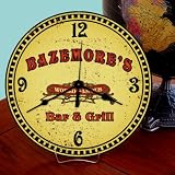 BAZEMORE'S Bar and Grill Wall or Table Clock USA