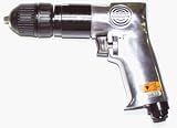 Taylor Pneumatic: 3/8 Reversible Drill w/ Keyless: RPM: 2500. Air:90 PSI, Inlet:1/4 NPT